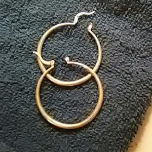 Silver hoops $10 SALE